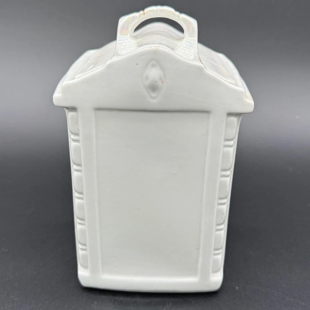 Vintage 1930 MEPOCO WARE Lusterware Flour Canister Made in Germany